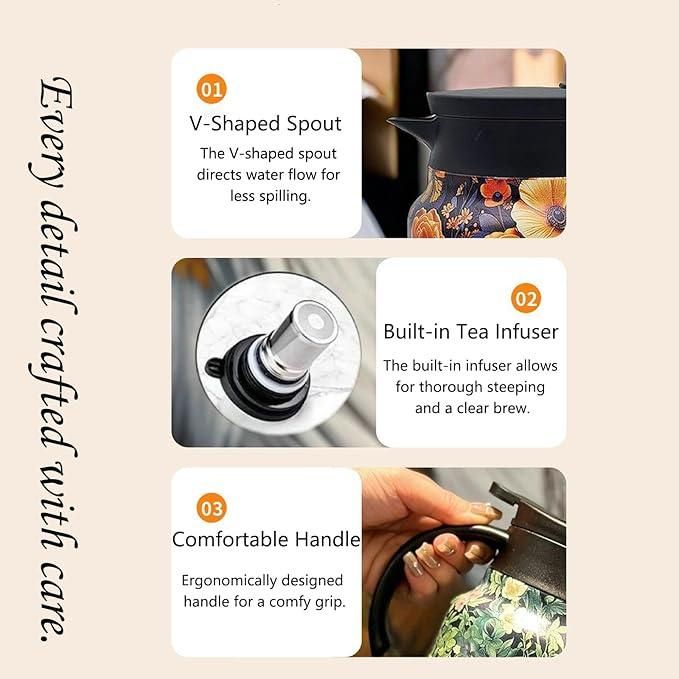 Health Hydra Thermal Pitcher – Portable 800ml Vacuum Kettle