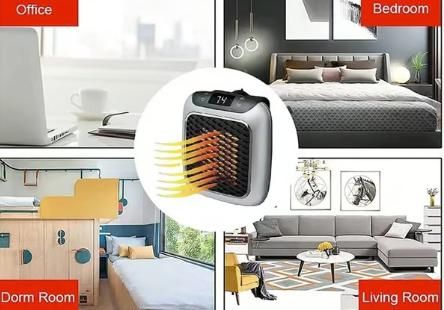 Portable Turbine Heater Wall-Mounted Electric Convector Heater